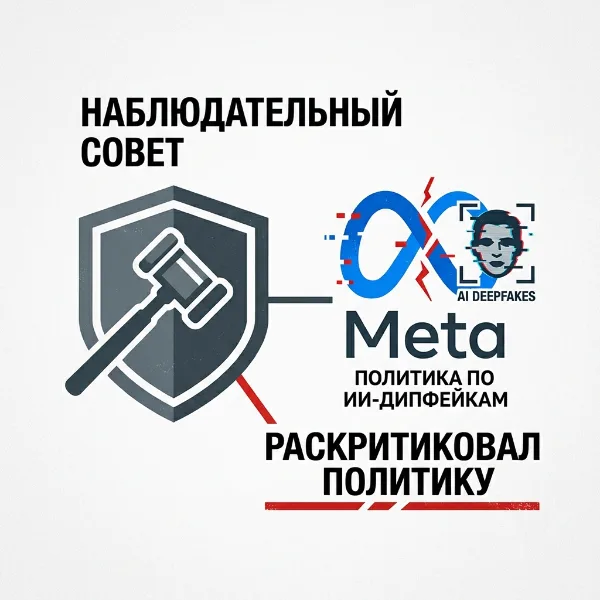 Обложка Наблюдательный совет раскритиковал политику Meta* по ИИ-дипфейкам