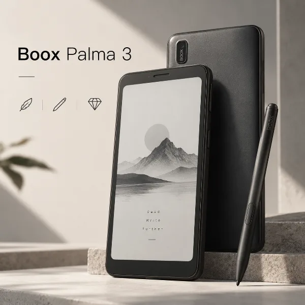 Обложка Boox Palma 3: карманная читалка получила поддержку стилуса и премиальный корпус