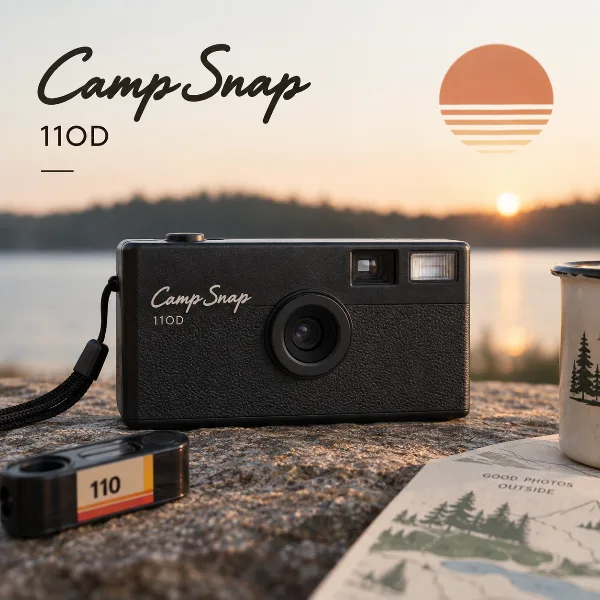 Обложка Camp Snap 110D: ретро-цифровик в духе плёночных камер формата 110