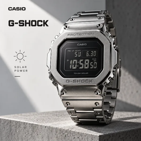 Обложка Casio показала новые цельнометаллические часы G-Shock с солнечной батареей