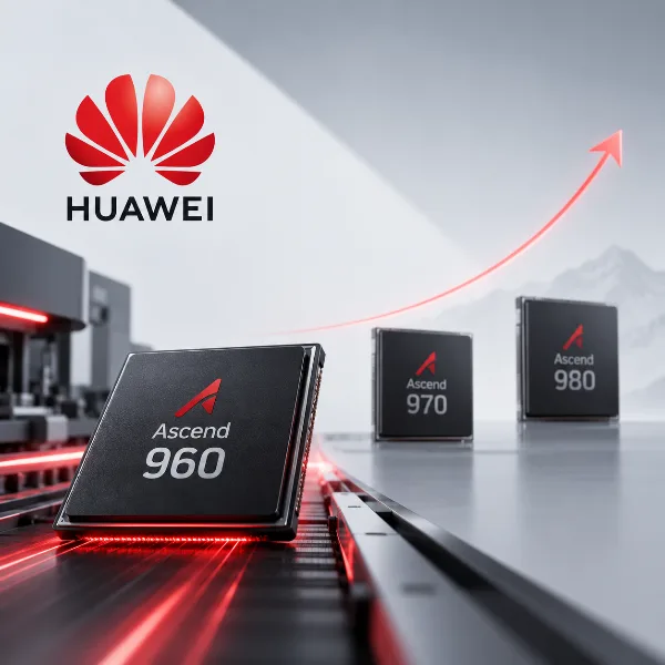 Обложка Huawei ускорила выпуск ИИ-ускорителей Ascend 960 и раскрыла планы по Ascend 970 и 980