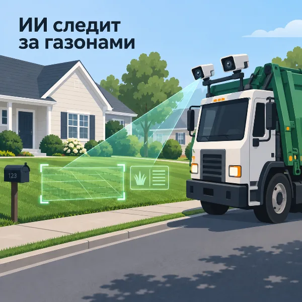 Обложка В США мусоровозы с ИИ-камерами начали следить за газонами жителей