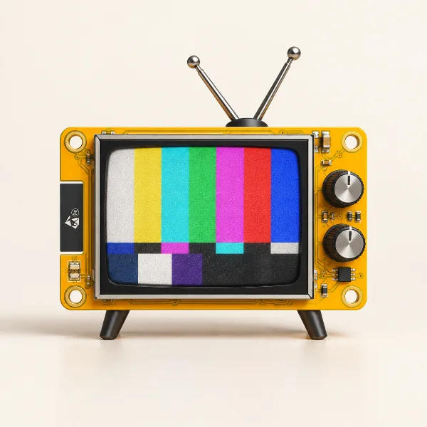 Обложка Плату Cheap Yellow Display превратили в компактный ретро-телевизор
