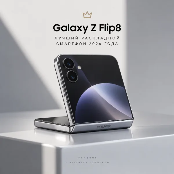 Обложка Galaxy Z Flip8 признан лучшим раскладным смартфоном 2026 года