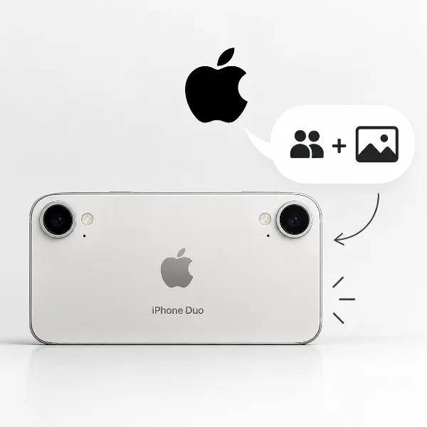 Обложка Apple объяснила, почему iPhone Duo получился таким широким
