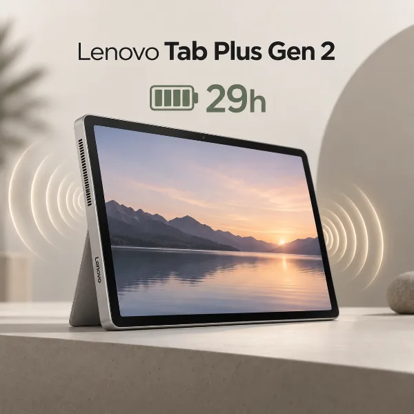 Обложка Lenovo Tab Plus Gen 2: планшет с автономностью почти 29 часов и мощным звуком