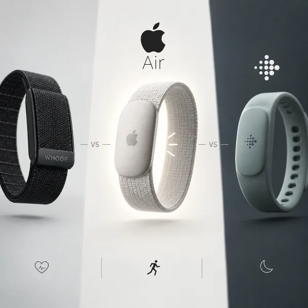 Обложка Apple Watch Air: слухи о безэкранном фитнес-трекере против Whoop и Fitbit Air