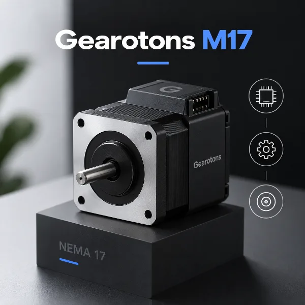 Обложка Gearotons M17: бюджетный сервопривод NEMA 17 со встроенными драйвером, контроллером и энкодером