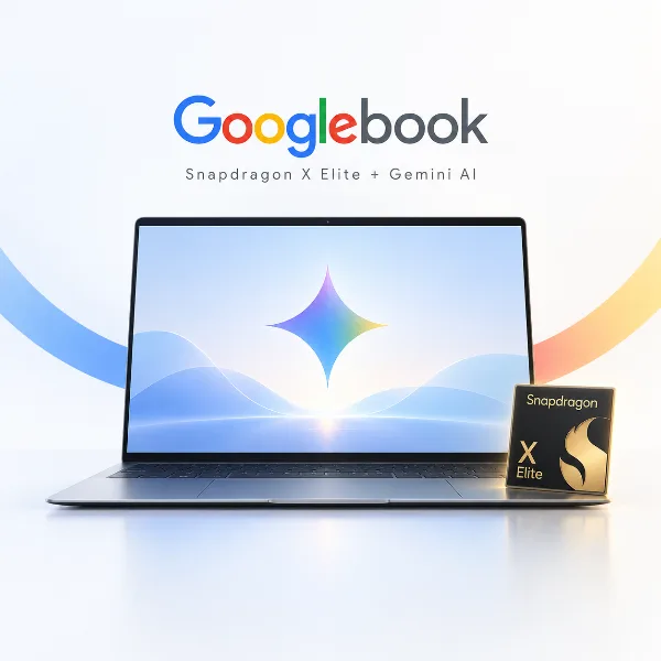 Обложка Googlebook: Qualcomm и Google представили ноутбуки на Snapdragon X Elite с искусственным интеллектом Gemini