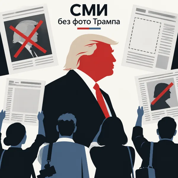 Обложка Фотоагентства и газеты США перестали публиковать снимки Трампа в поддержку отстранённых СМИ