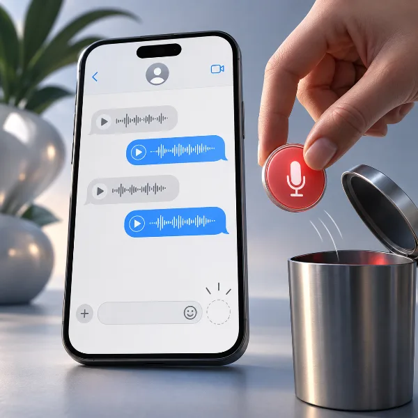 Обложка Случайные голосовые в iMessage: как убрать кнопку записи аудио в iOS 27