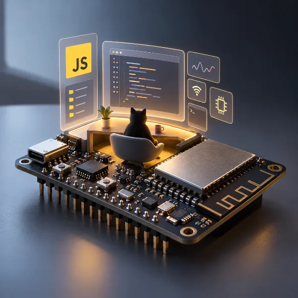 Обложка KryonOS: операционная система на JavaScript для микроконтроллеров ESP32