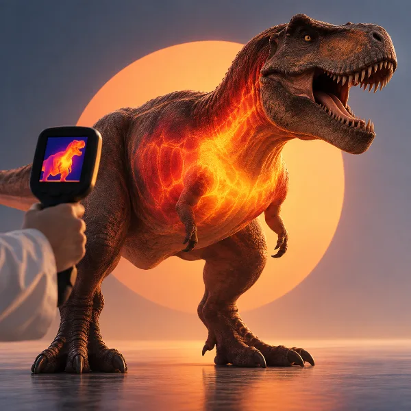 Обложка Учёные измерили температуру тела тираннозавра и доказали, что T. rex был теплокровным