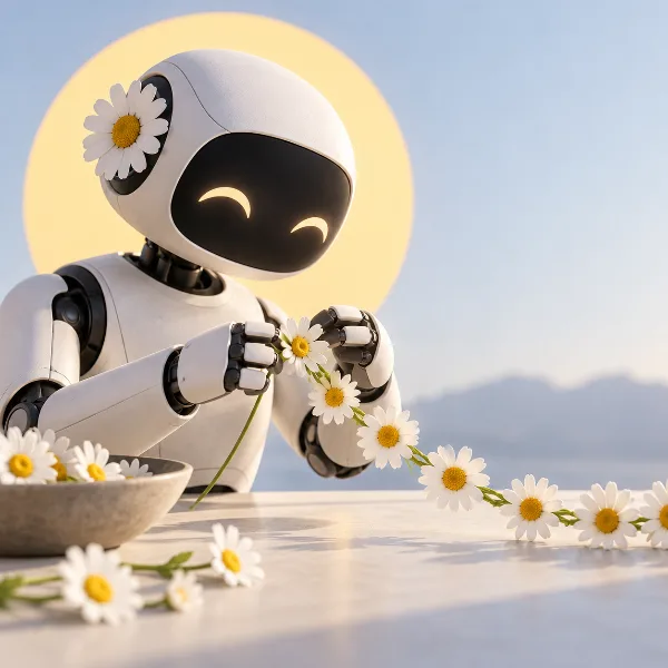 Обложка Робот Daisy плетёт цепочки из живых ромашек без единого датчика