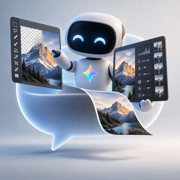 Обложка Adobe в Google Gemini: Photoshop и Lightroom теперь работают прямо в чат-боте