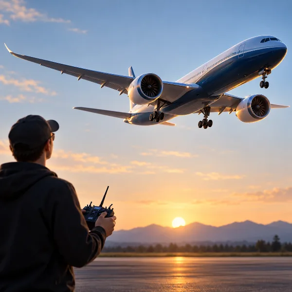 Обложка Самая большая радиоуправляемая модель Boeing 777-9X поднялась в воздух