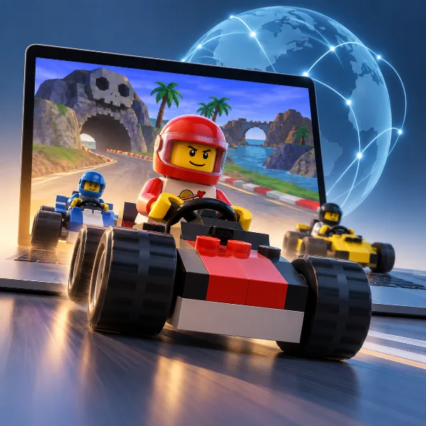 Обложка Lego Racers 1999 года вернулась как бесплатная браузерная игра с онлайн-мультиплеером