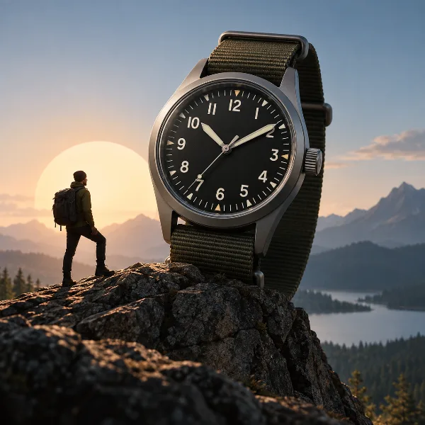 Обложка Timex TW2Y12800JQ: недорогие кварцевые часы в стиле field watch с чёрным циферблатом