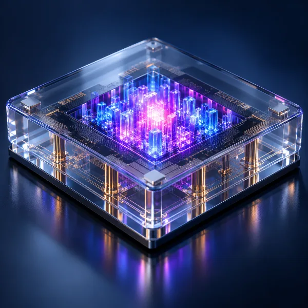 Обложка Патент Intel: MicroLED внутри корпуса процессора на стеклянной подложке с TGV