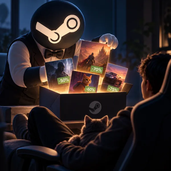 Обложка Steam в начале 2027 года сделает подборки скидок персональными