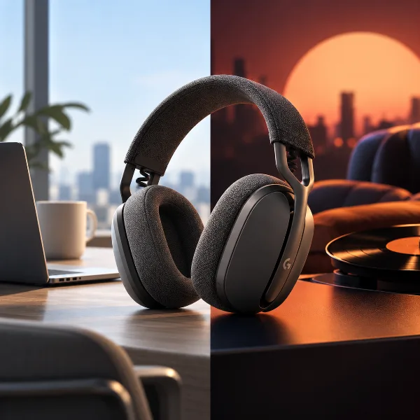 Обложка Logitech Zone Vibe Pro: гарнитура для работы и музыки без микрофона-штанги