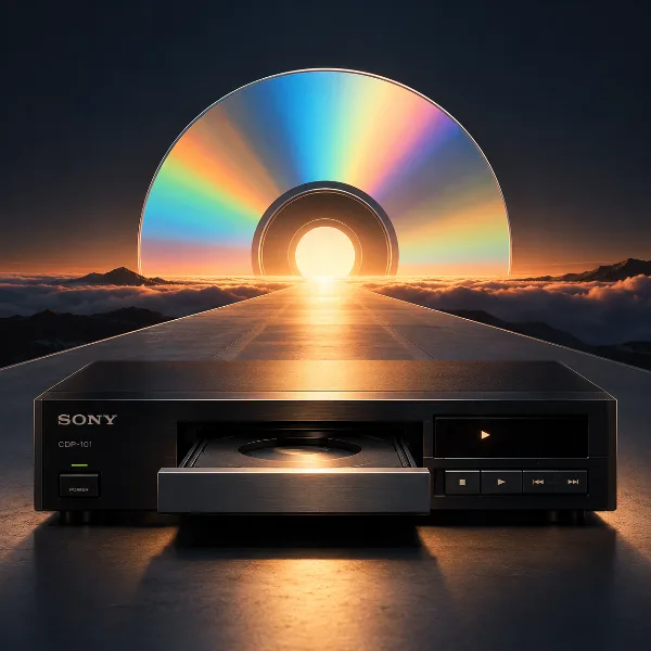 Обложка Sony CDP-101: 1 октября 1982 года вышел первый в мире CD-проигрыватель и началась эра компакт-дисков