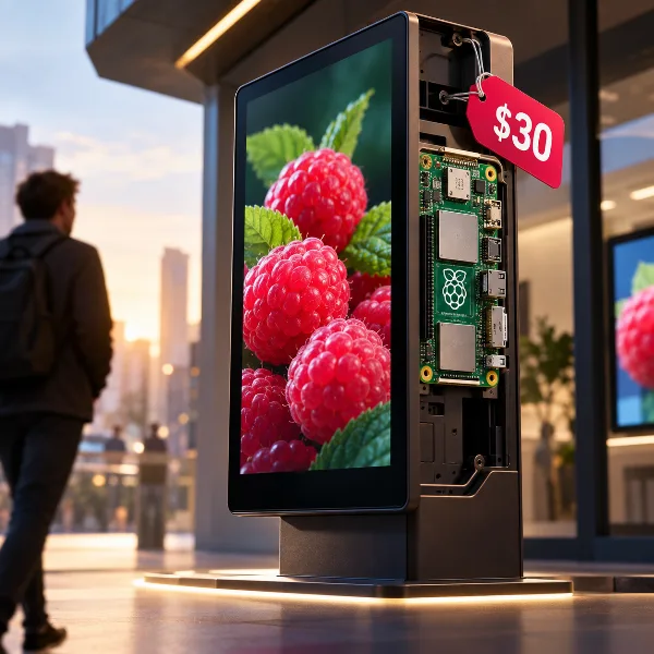 Обложка Raspberry Pi Smart Display Module: плата для CM5 за $30 для цифровых вывесок и киосков