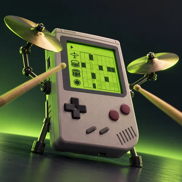 Обложка Drum Machina Go!: новый секвенсор и драм-машина для Nintendo Game Boy