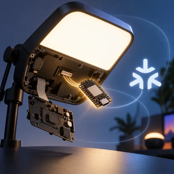 Обложка Elgato Key Light с поддержкой Matter: замена контроллера на ESP32-C3