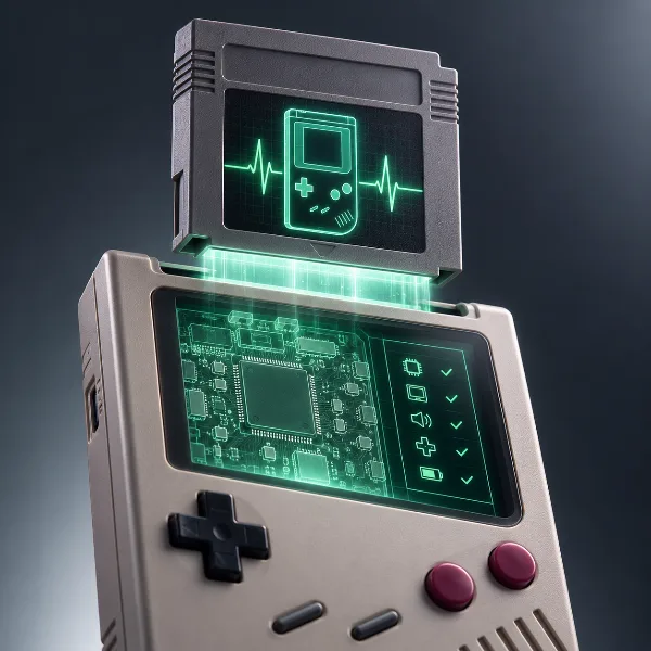 Обложка GB Test Lab: картридж-лаборатория для полной диагностики Game Boy