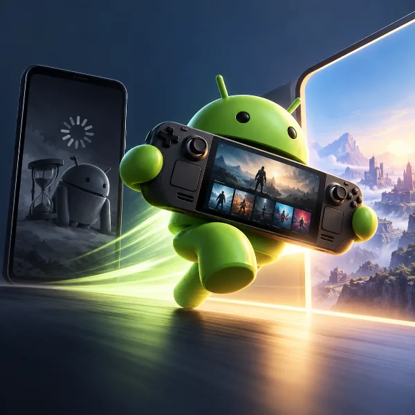 Обложка DroidDeck 0.3.0 приближает Android к Steam Deck: управление как у Valve и запуск Steam за 6 секунд вместо 31