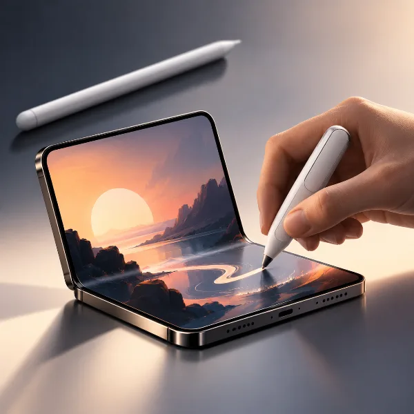 Обложка Pencil Duo: концепт «правильного» стилуса для складного iPhone вместо длинного Apple Pencil