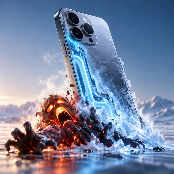 Обложка iPhone 18 Pro Max под нагрузкой: новое охлаждение урезает троттлинг и потери FPS до 69%