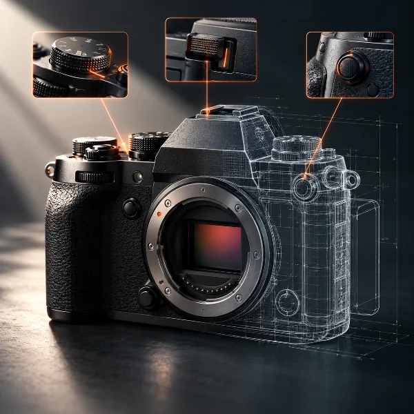 Обложка Утечка Fujifilm X-T6: три изменения в управлении и дизайне на технических чертежах