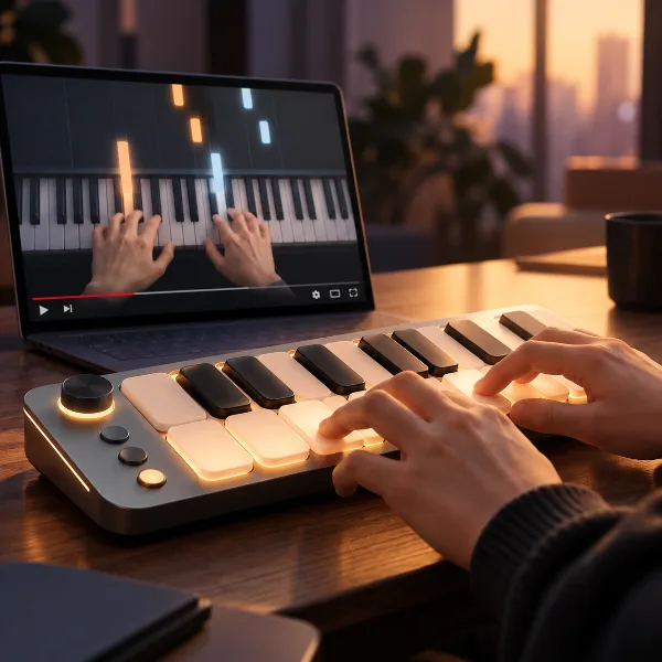 Обложка Benjamin: физический пульт для занятий музыкой по урокам с YouTube