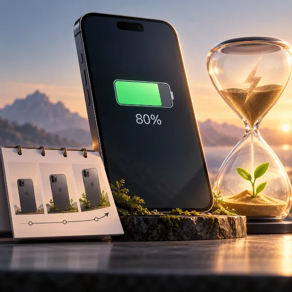 Обложка Лимит заряда 80% на iPhone: трёхлетний тест и мнения пользователей о пользе для аккумулятора