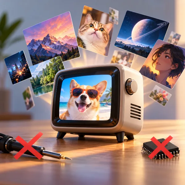 Обложка Гаджет GeekMagic SmallTV научили показывать любые картинки без прошивки и паяльника