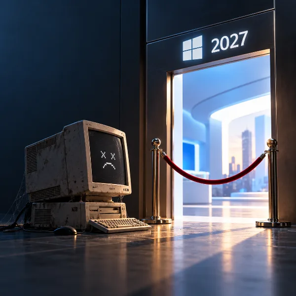 Обложка Windows Update в 2027 году: устаревшие ПК останутся без обновлений