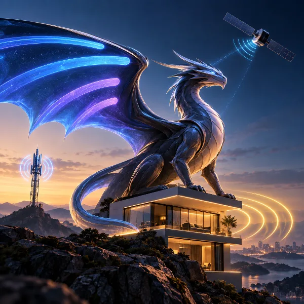 Обложка Qualcomm Dragonwing FWA Gen 6 Elite: 5G Advanced, спутниковая связь NR-NTN и трёхдиапазонный Wi-Fi 8