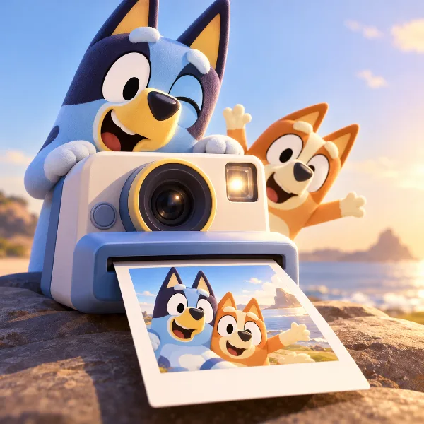 Обложка Bluey’s Happy Snaps: детская фотоигра по мультсериалу «Блюи» выходит 15 октября