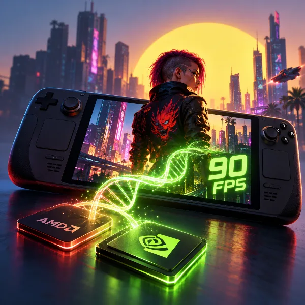 Обложка Мод HelixSR приносит Nvidia DLSS на Steam Deck: до 90 FPS в Cyberpunk 2077 на видеокартах AMD