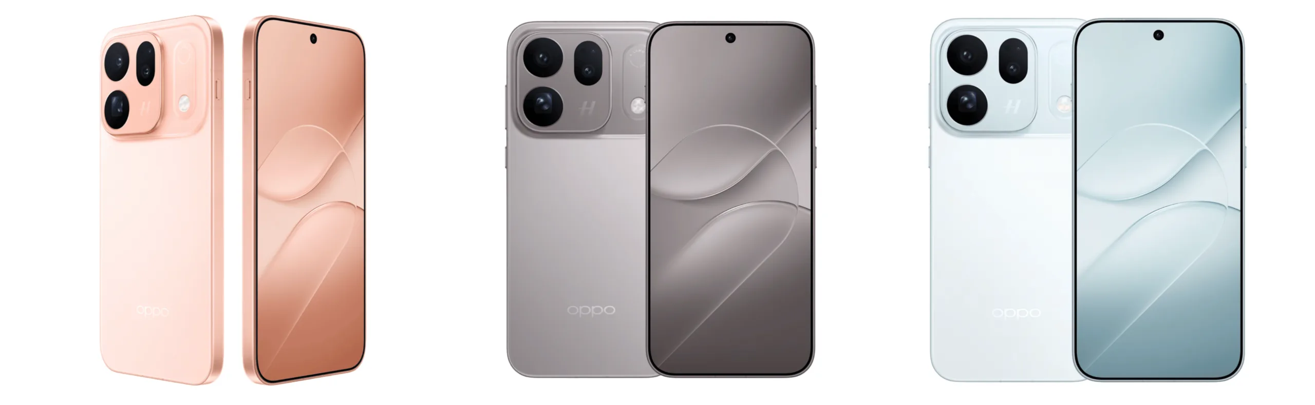 Oppo Find X10 в расцветках Clear Orange, Light Titanium и Ice Blue