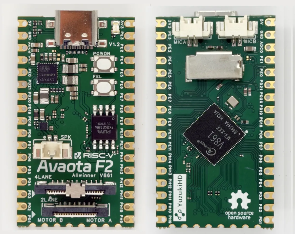 Одноплатный компьютер Avaota F2 крупным планом