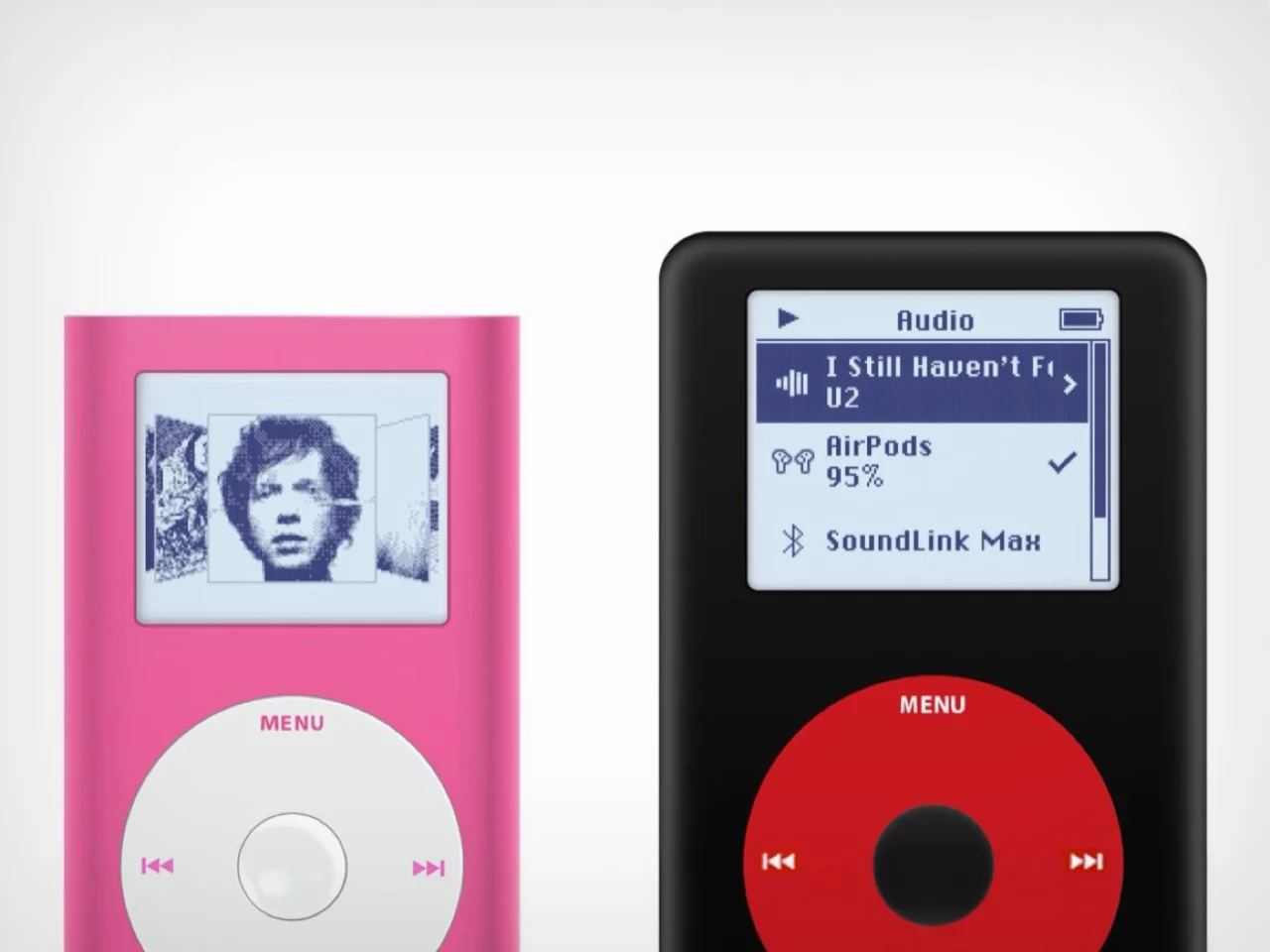 Интерфейс прошивки Sprout на экране iPod