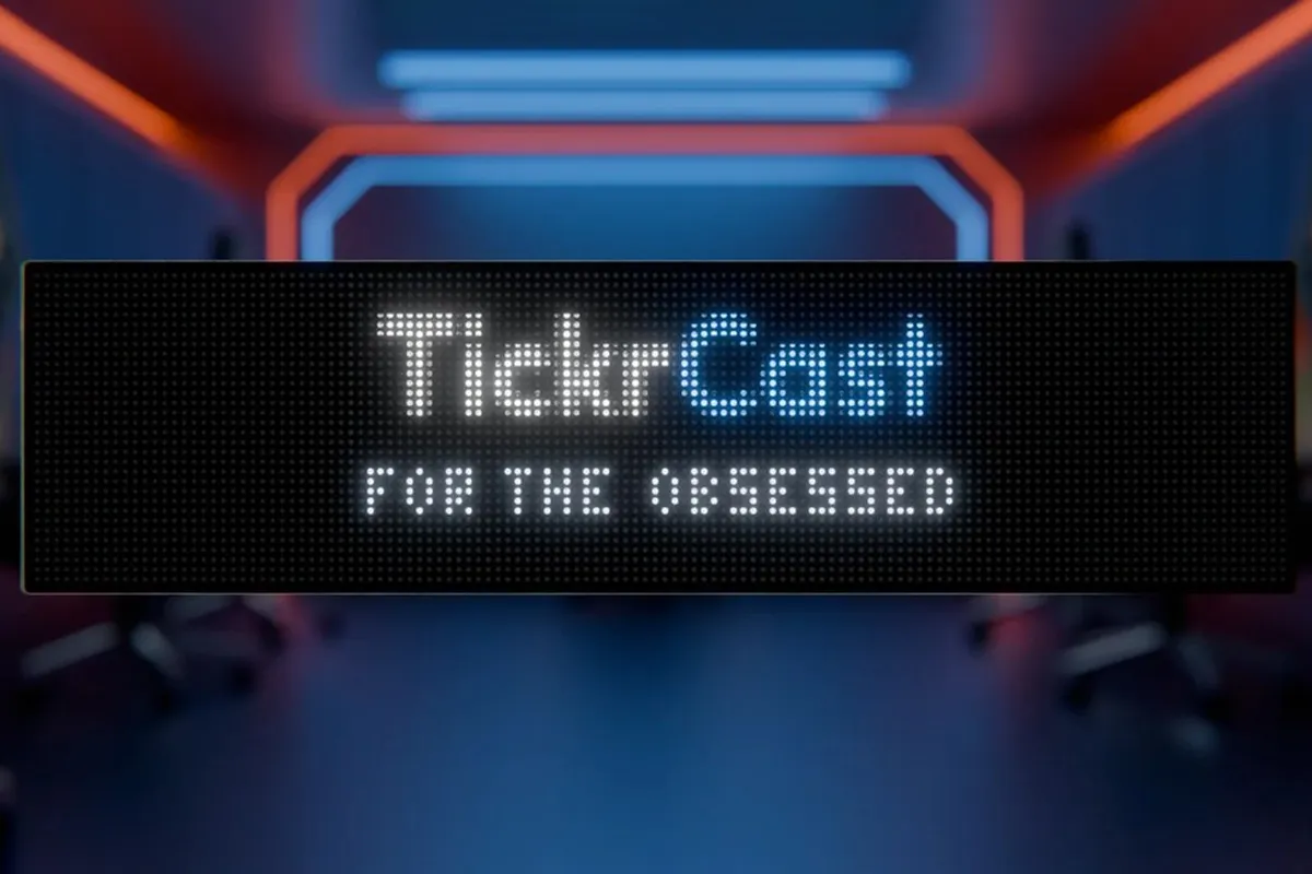 Светодиодное табло TickrCast с выводом живых данных