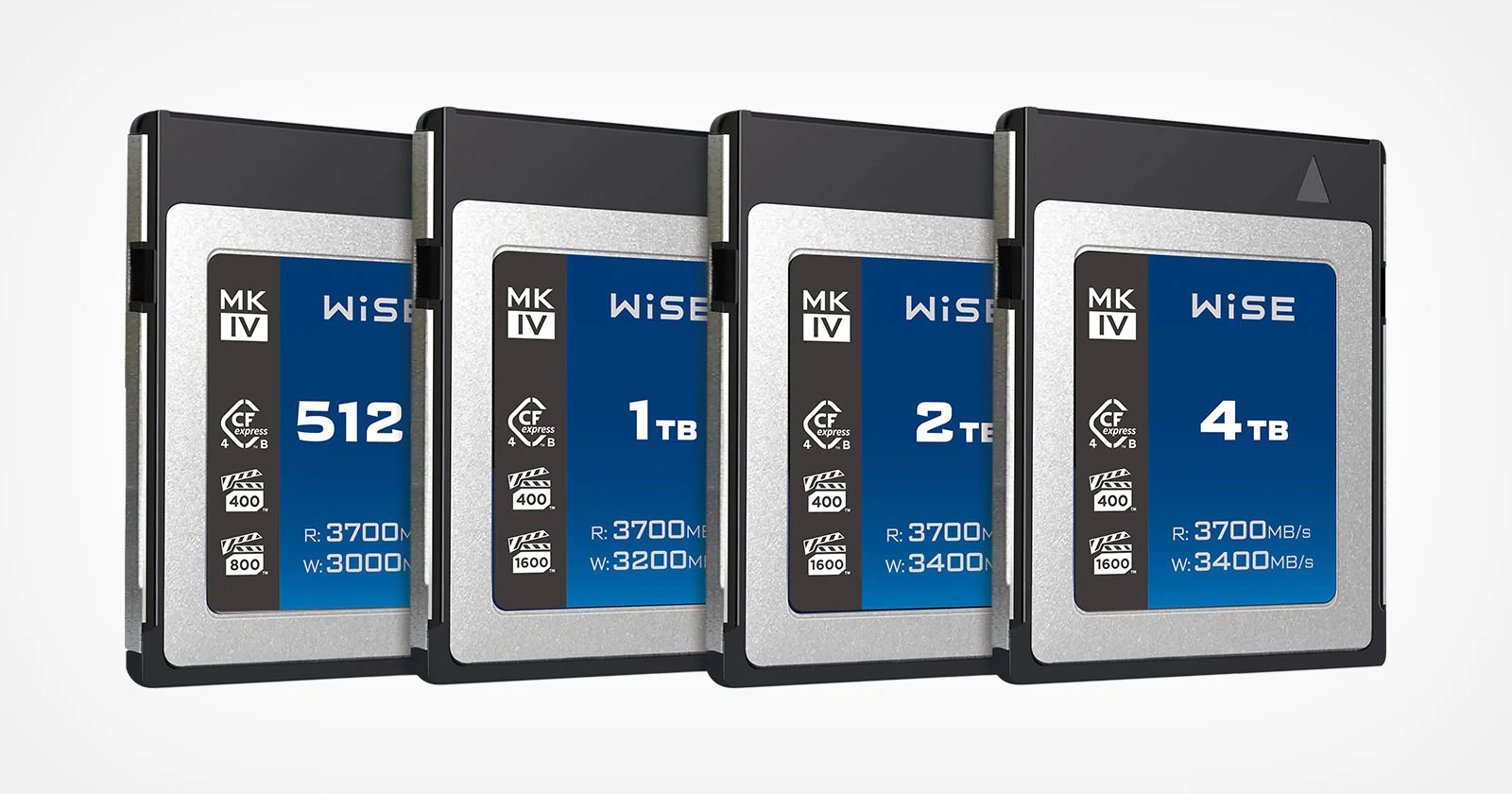 Карты памяти Wise MK-IV CFexpress 4.0 Type B разной ёмкости