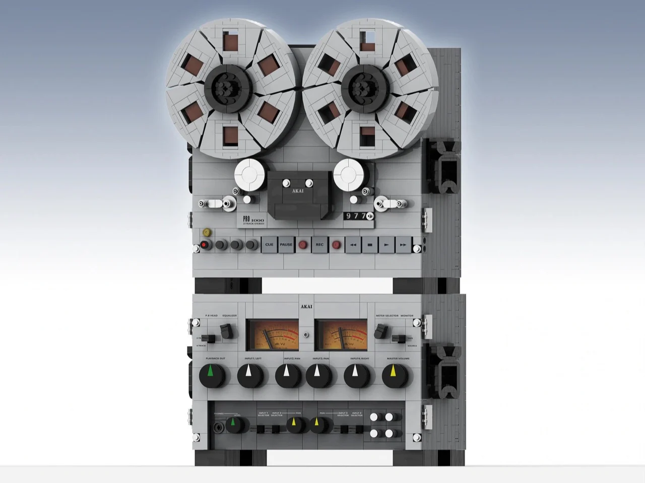 Катушечный магнитофон AKAI PRO 1000 из конструктора LEGO Ideas