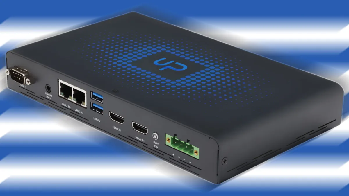 Безвентиляторный мини-ПК AAEON UP Xtreme PTL Edge Air с твердотельным охлаждением AirJet
