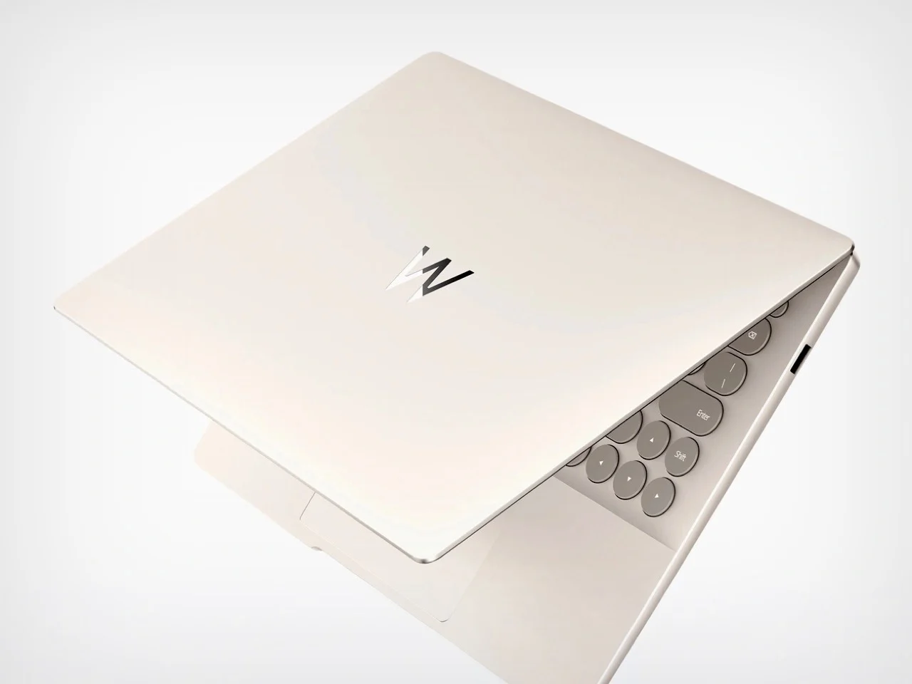 Крышка и узорчатая клавиатура ноутбука WIKO Hi MateBook 14