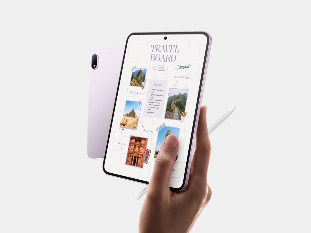 Тыльная сторона OPPO Pad Mini из анодированного алюминия